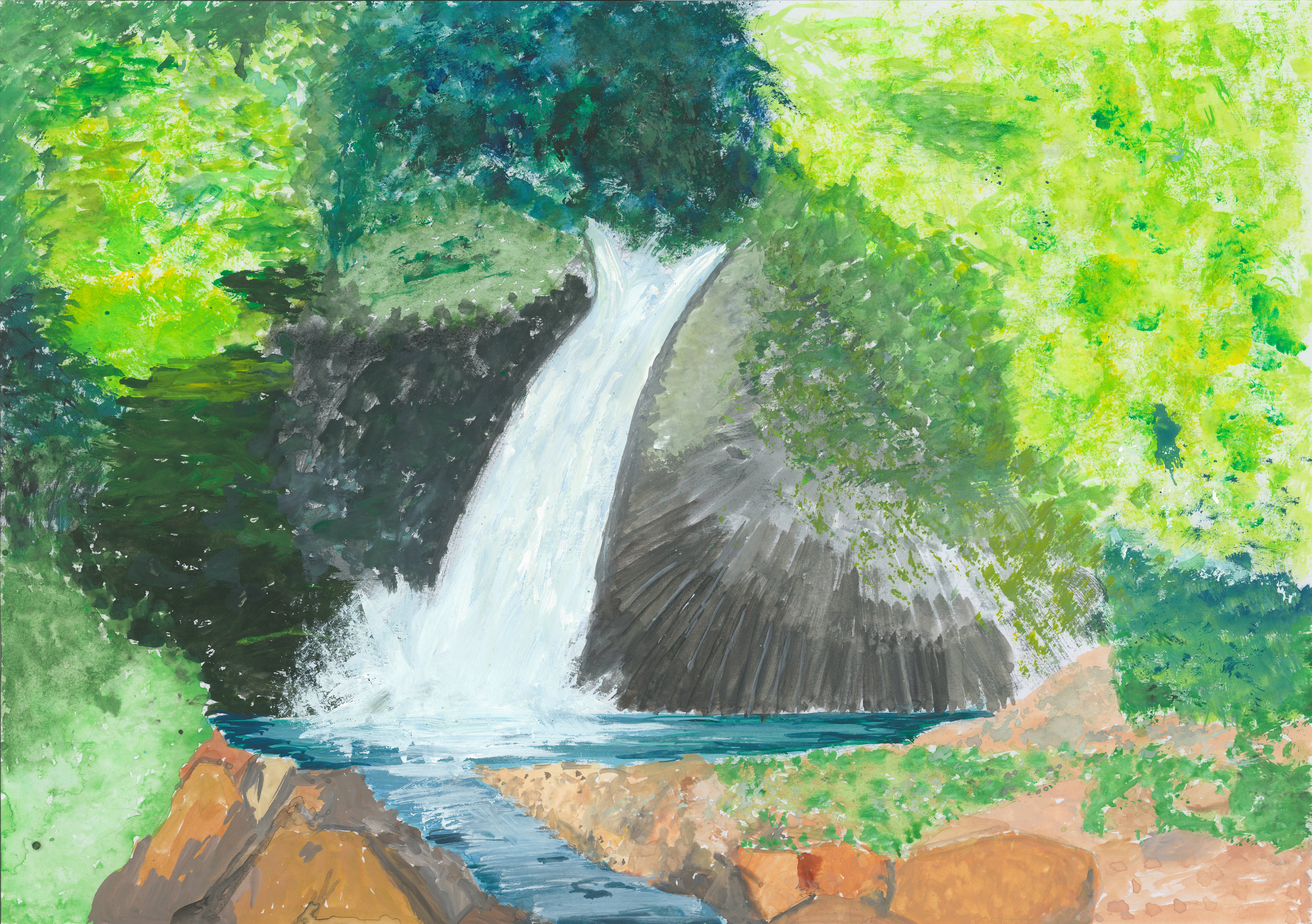 2024年度「伊豆半島ジオパークこども絵画コンクール」入賞作品が決まり